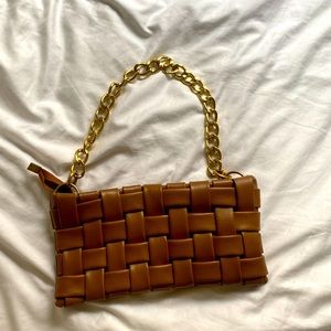 Woven design handbag - worn twice